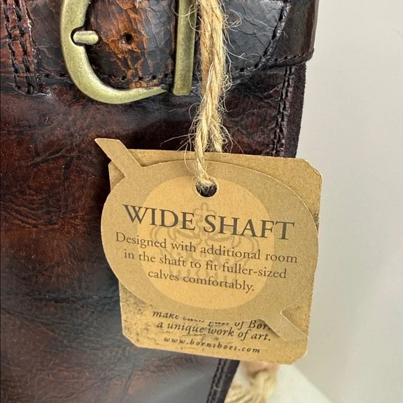 Born Gibb High Shaft Boots - Leather, Wide Calf (For Women) Size 7.5 - Picture 3 of 10